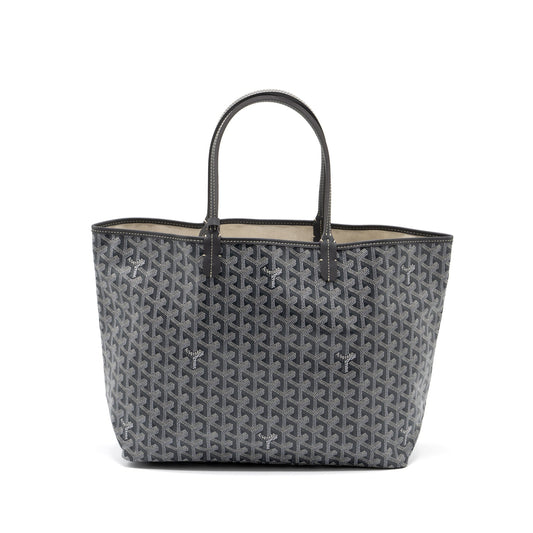 Goyard Saint Louis PM Tote Bag Goyardine Canvas Grey SHW