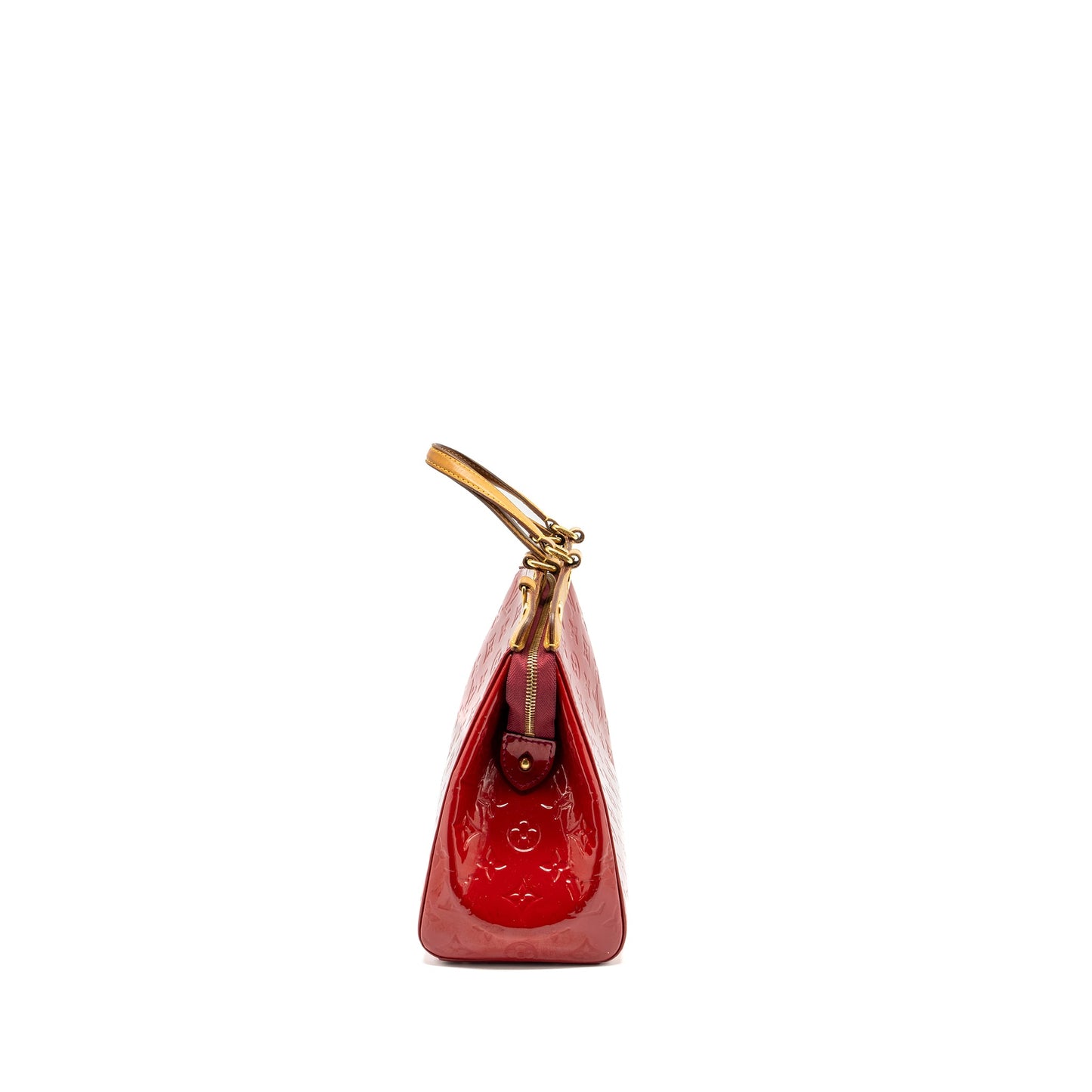 LOUIS VUITTON Vernis Brea MM Bag monogram Patent Rose Indian GHW