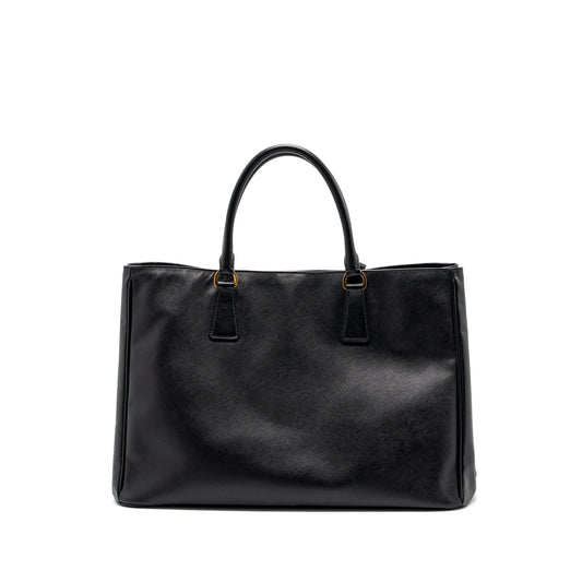 Prada Saffiano Tote Bag Calfskin Black GHW