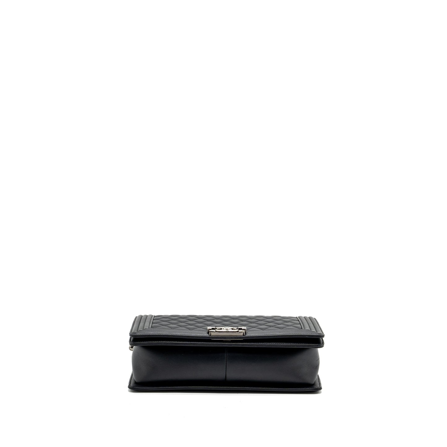 Chanel New Medium Boy Bag Smooth Calfskin Black Ruthenium Hardware