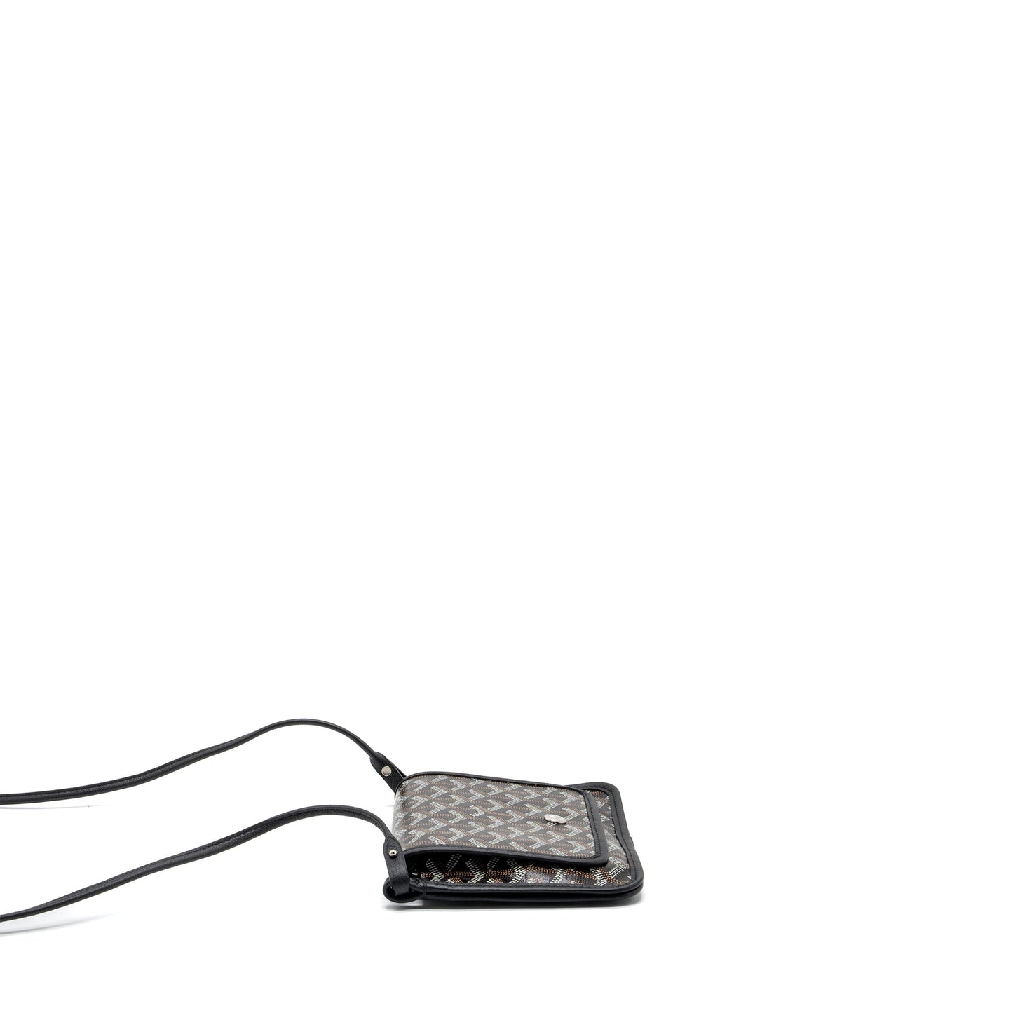 Goyard Plumet Pochette Canvas/ Leather Black SHW