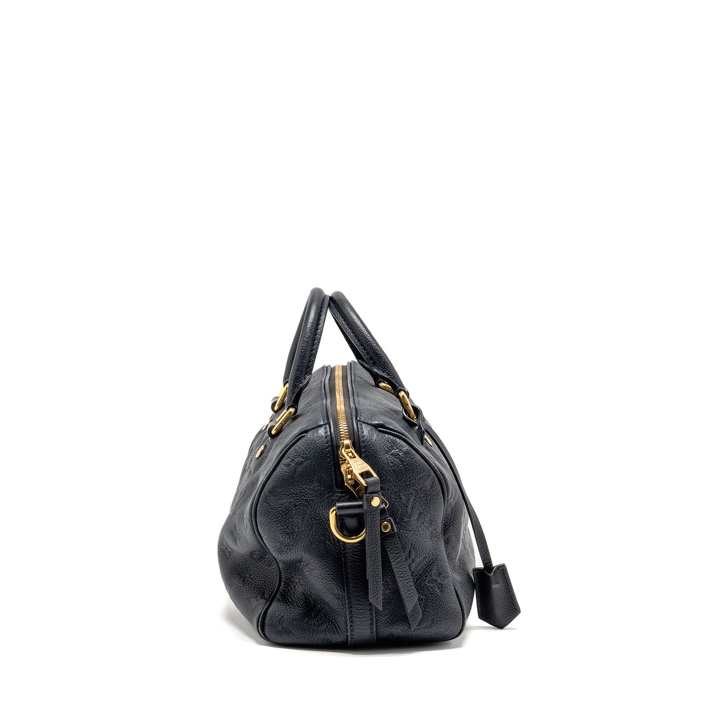 Louis Vuitton Speedy Bandouliere 25 Monogram Empreinte Leather Navy GHW