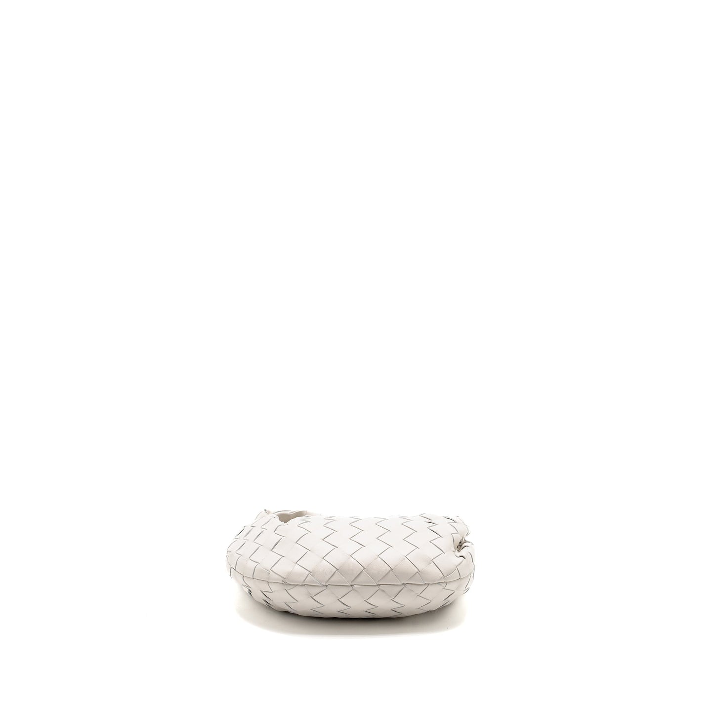 BOTTEGA VENETA Mini Jodie Lambskin Chalk GHW