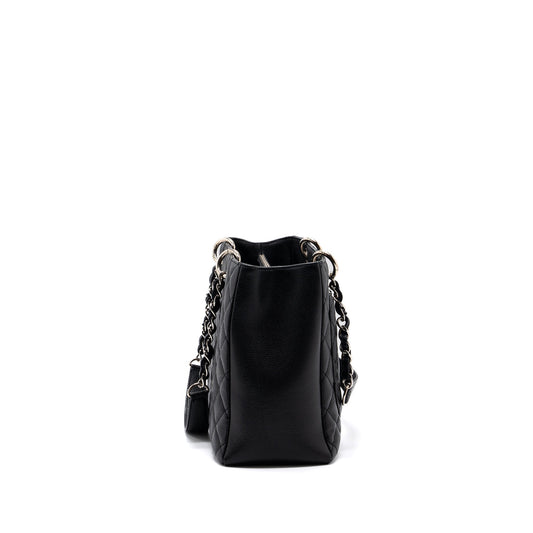 Chanel grand shopping tote bag caviar black SHW