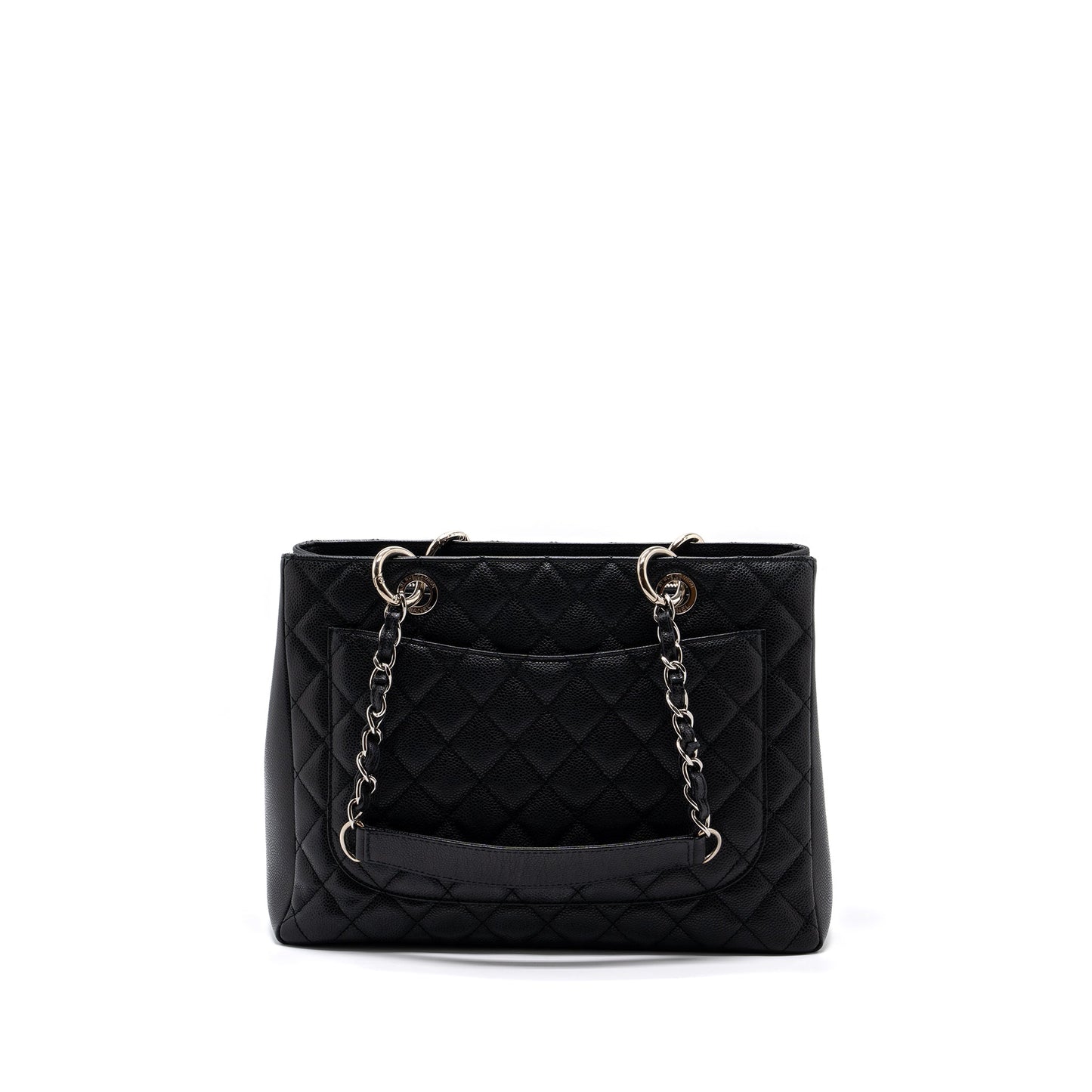 Chanel grand shopping tote bag caviar black SHW