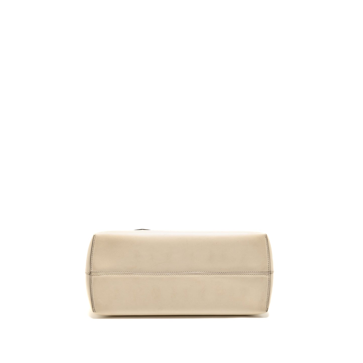 Fendi By The Way Boston Bag Calfskin Light Beige SHW