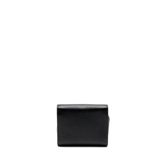 Prada Saffiano Chain Bag Calfskin Black GHW