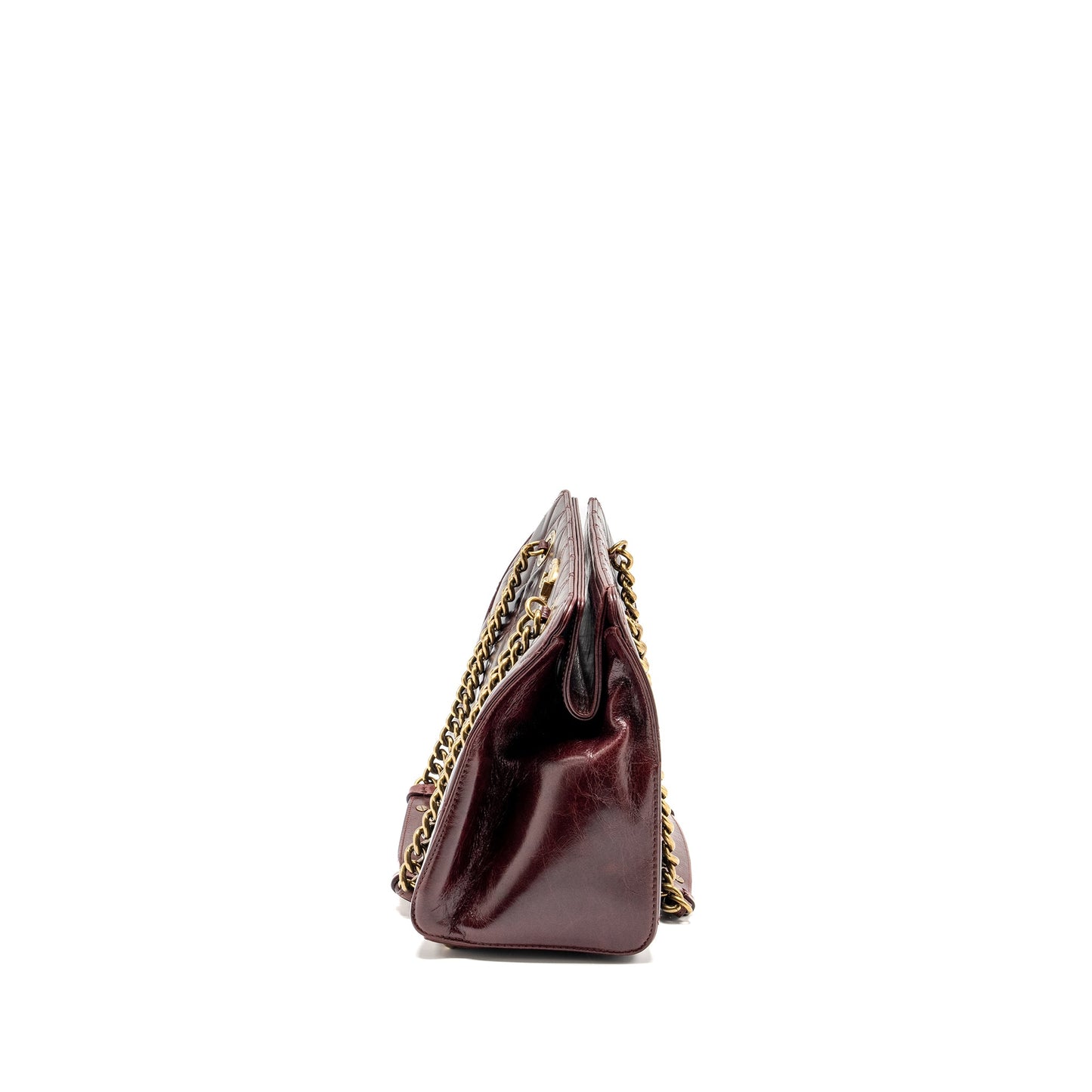 Chanel Perfect Edge Tote Bag Calfskin Burgundy GHW