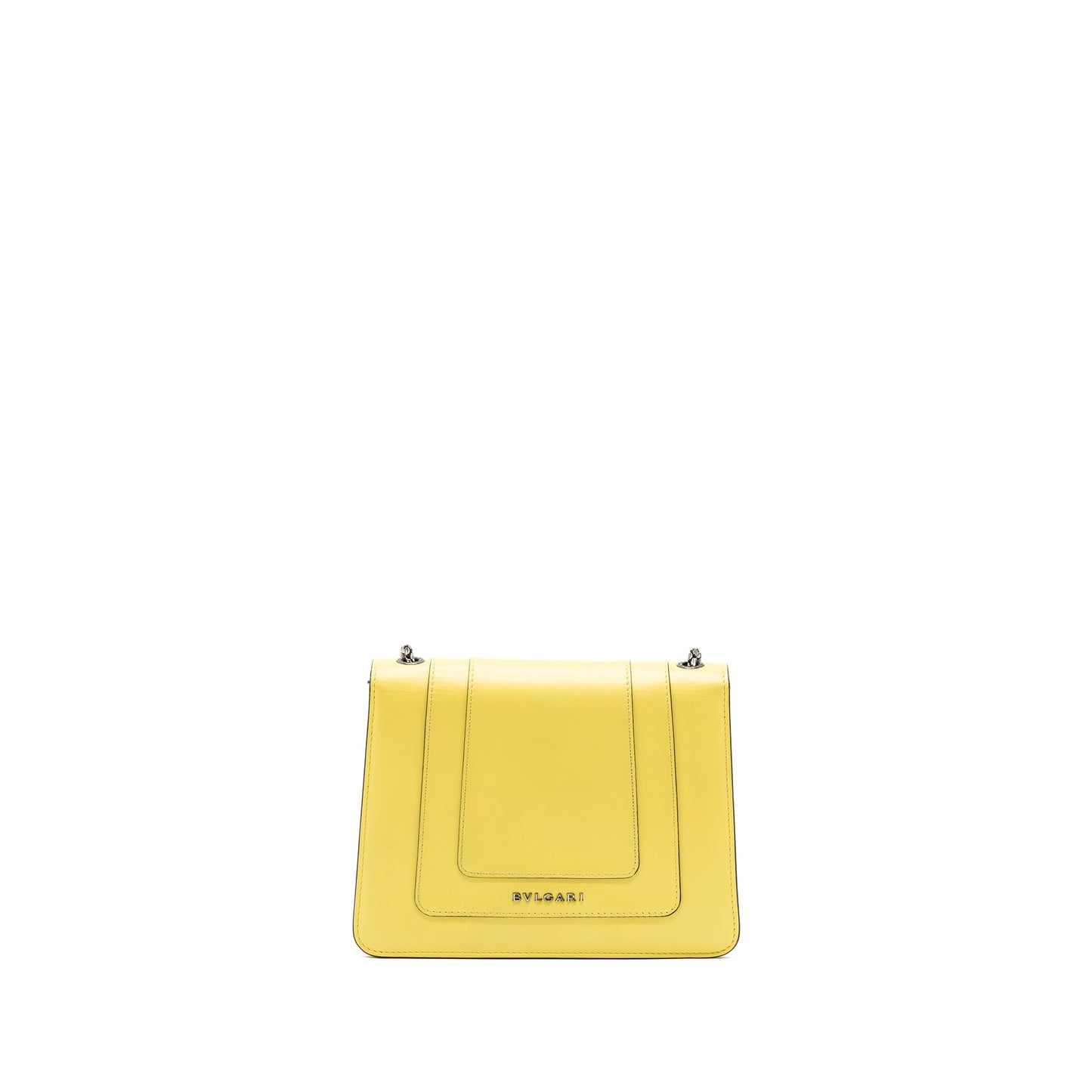 Bvlgari Serpenti Forever Crossbody Bag Calfskin Yellow Ruthenium Hardware