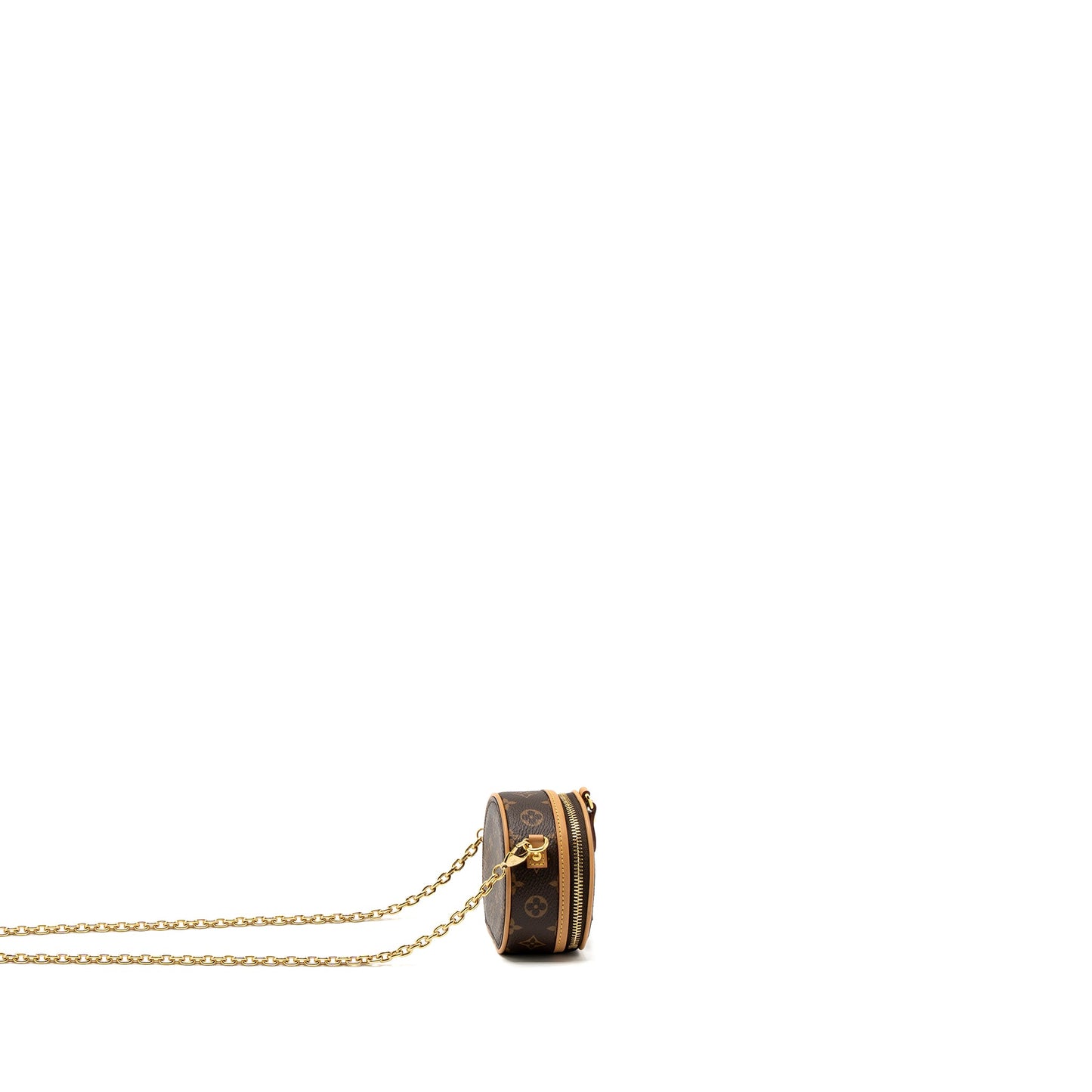 Louis Vuitton Boite Chapeau Mini Chain Bag Monogram Canvas GHW