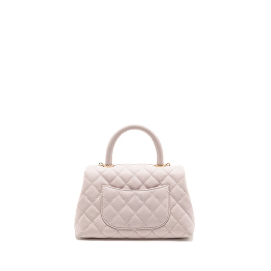 Chanel Small Coco handle caviar light pink LGHW