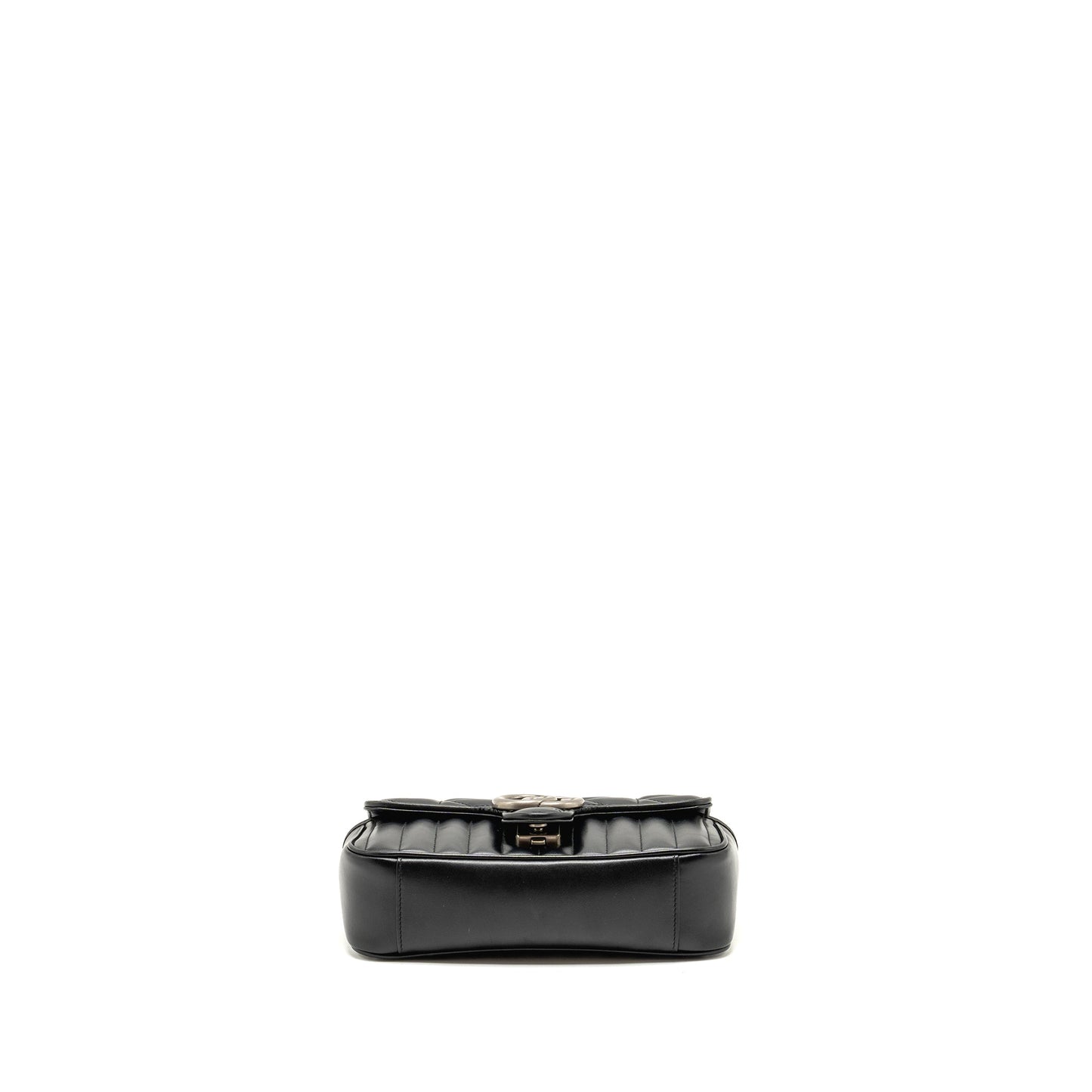 Gucci Small GG Marmont Shoulder Bag Calfskin Black SHW