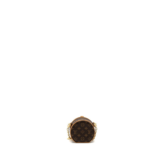 Louis Vuitton Boite Chapeau Mini Chain Bag Monogram Canvas GHW
