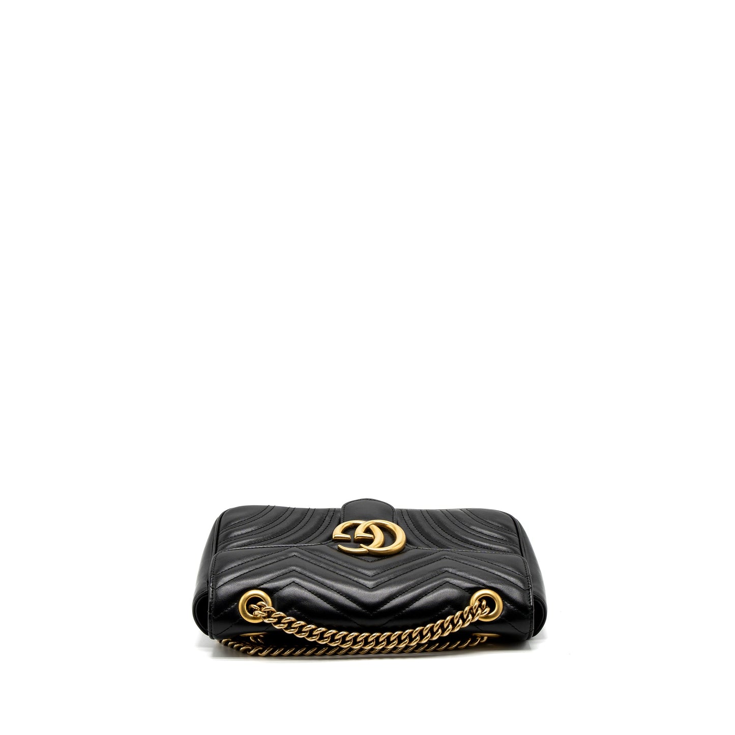 Gucci Small GG Marmont Bag Calfskin Black GHW