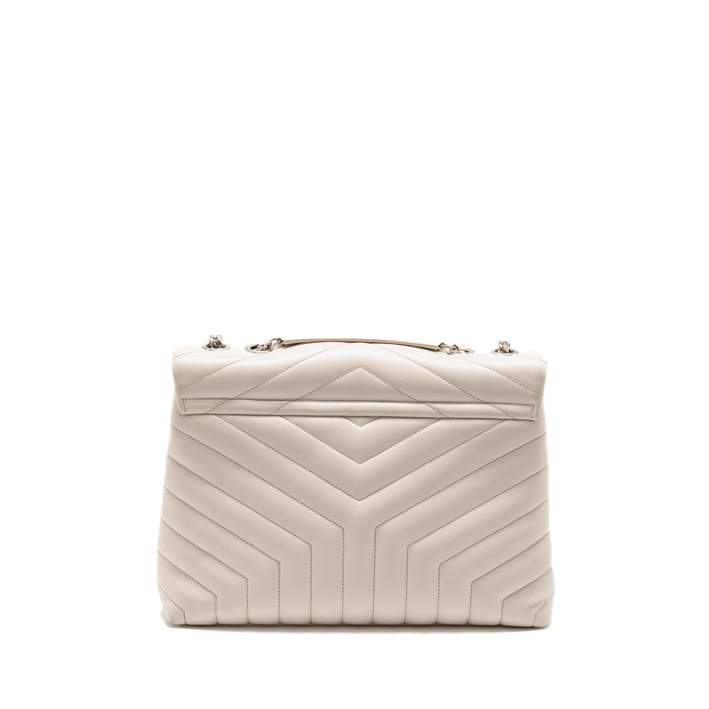 Saint Laurent/YSL Medium Lou Lou Bag Calfskin White SHW