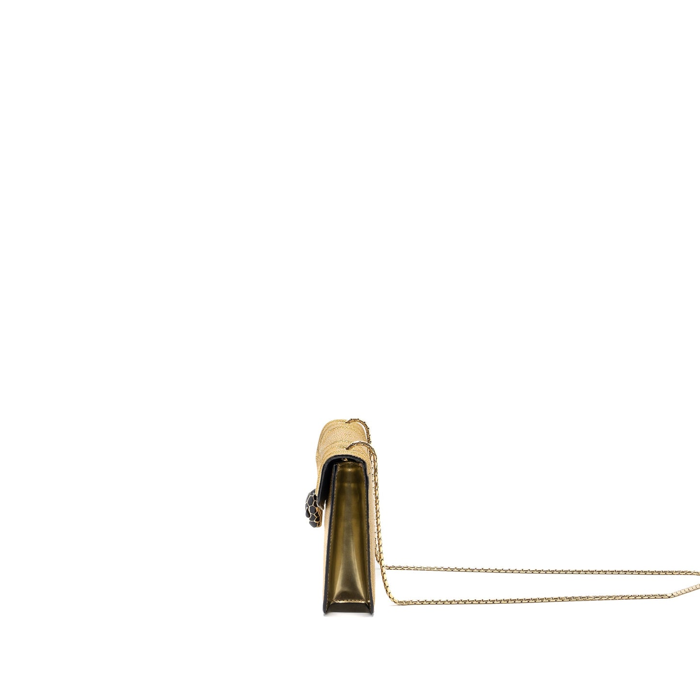 Bvlgari Serpenti Forever Crossbody Bag Stingray Leather Gold LGHW