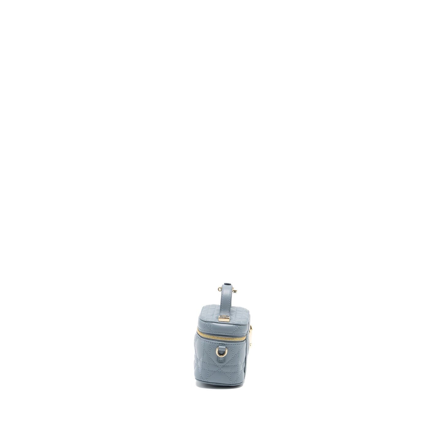 Dior Micro Lady Dior Vanity Case Lambskin Light Grey LGHW