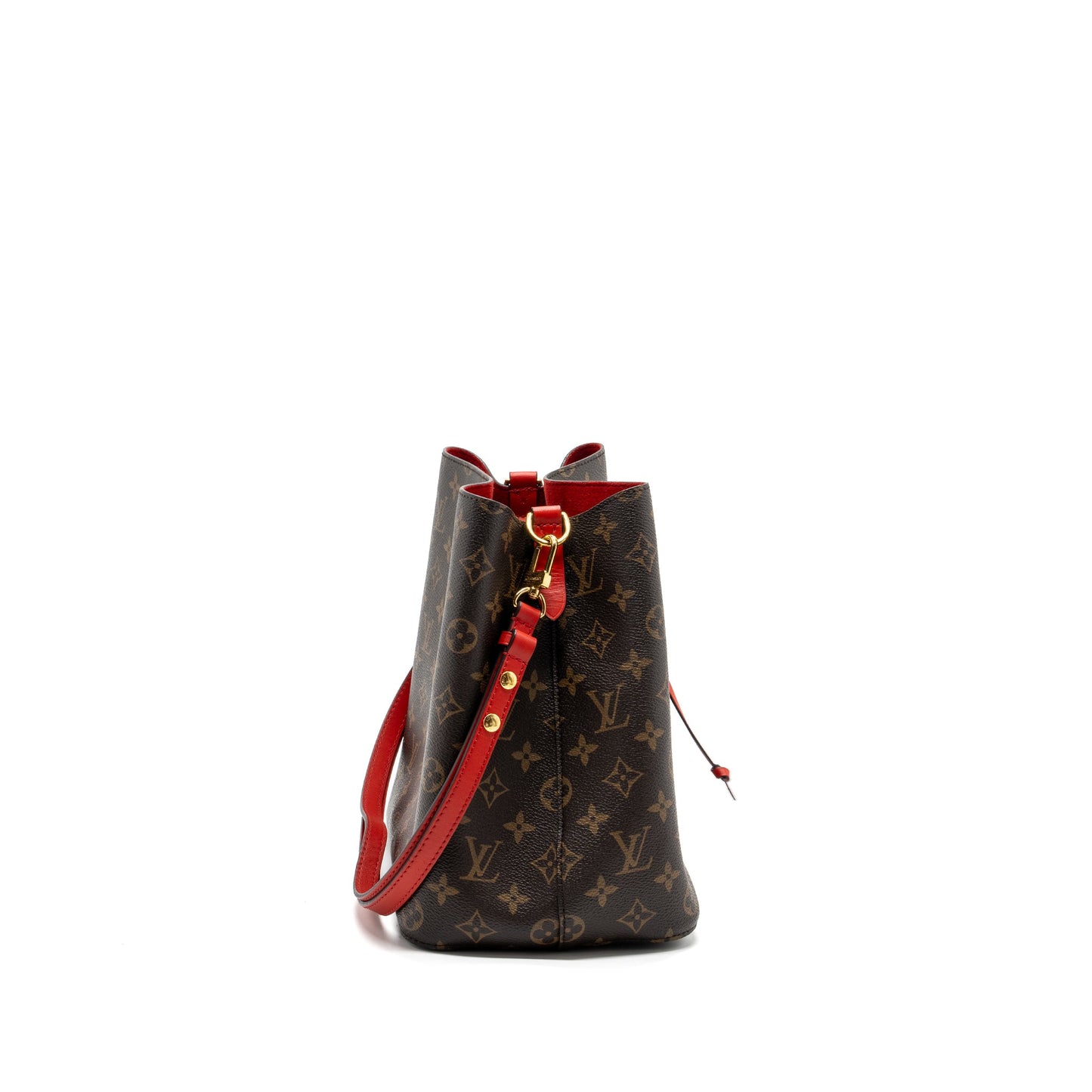 Louis Vuitton neonoe monogram canvas / red GHW