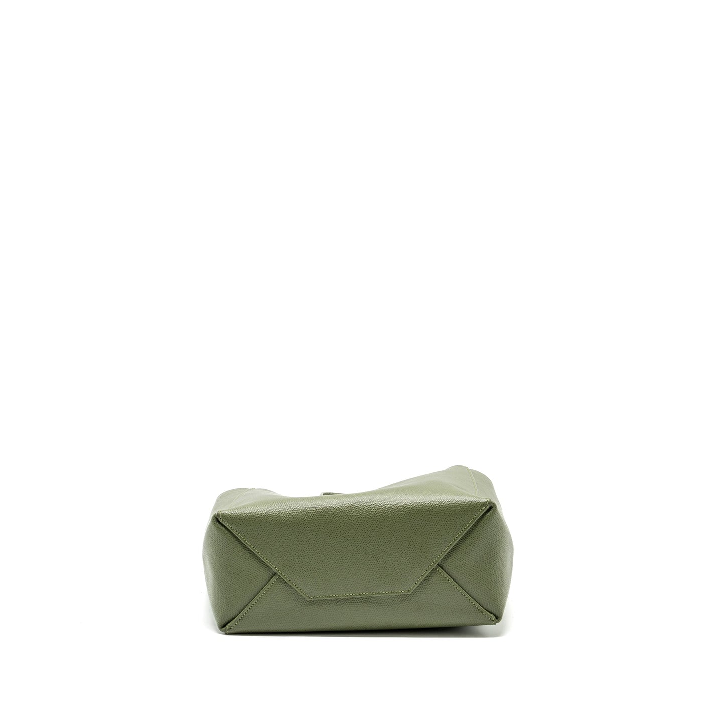 Celine vertical cabas tote bag grained calfskin green GHW