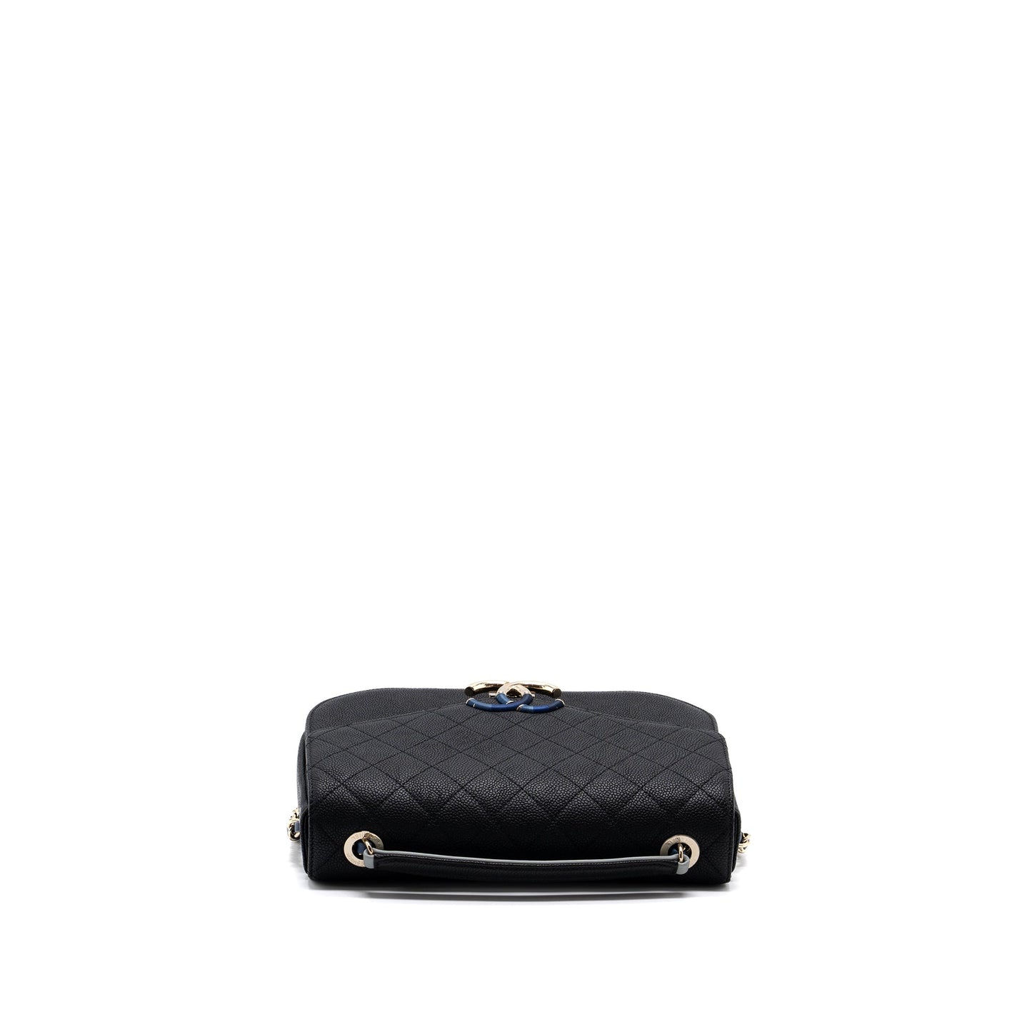 Chanel Flap Bag with handle Caviar Black/Multicolour LGHW