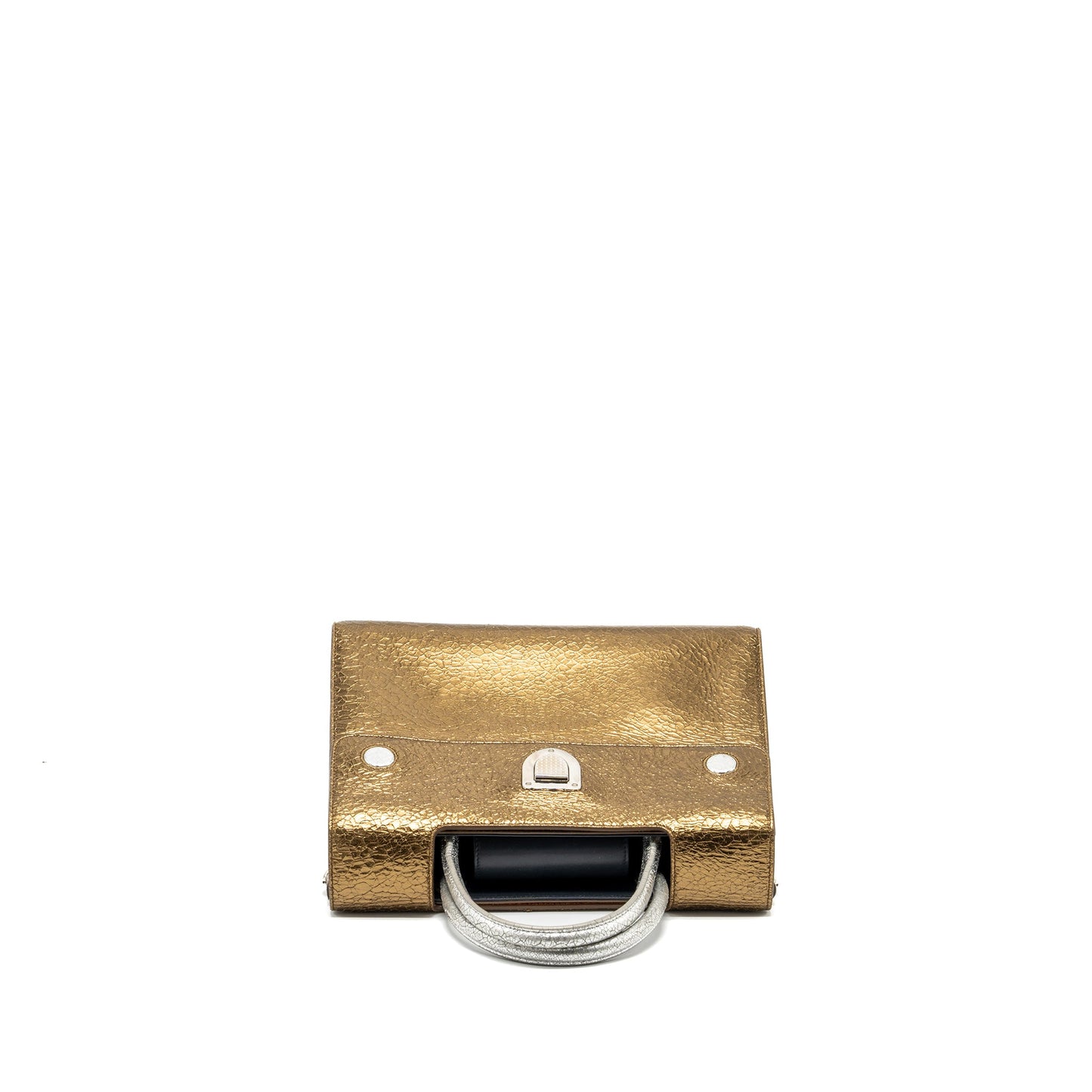 Dior Top Hanbdle tote bag multicolour metallic bronze / silver SHW