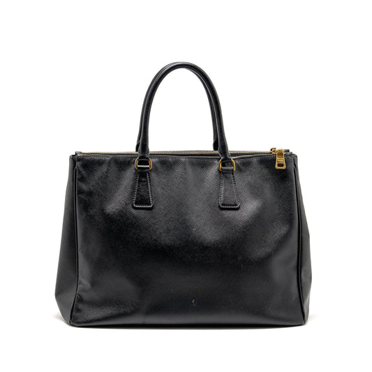 Prada Saffiano Tote Bag Calfskin black GHW