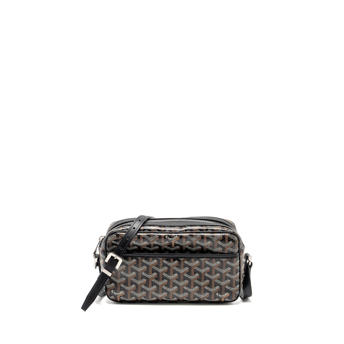 Goyard Cap Vert PM Crossbody Bag Goyardine Canvas/Leather Black SHW