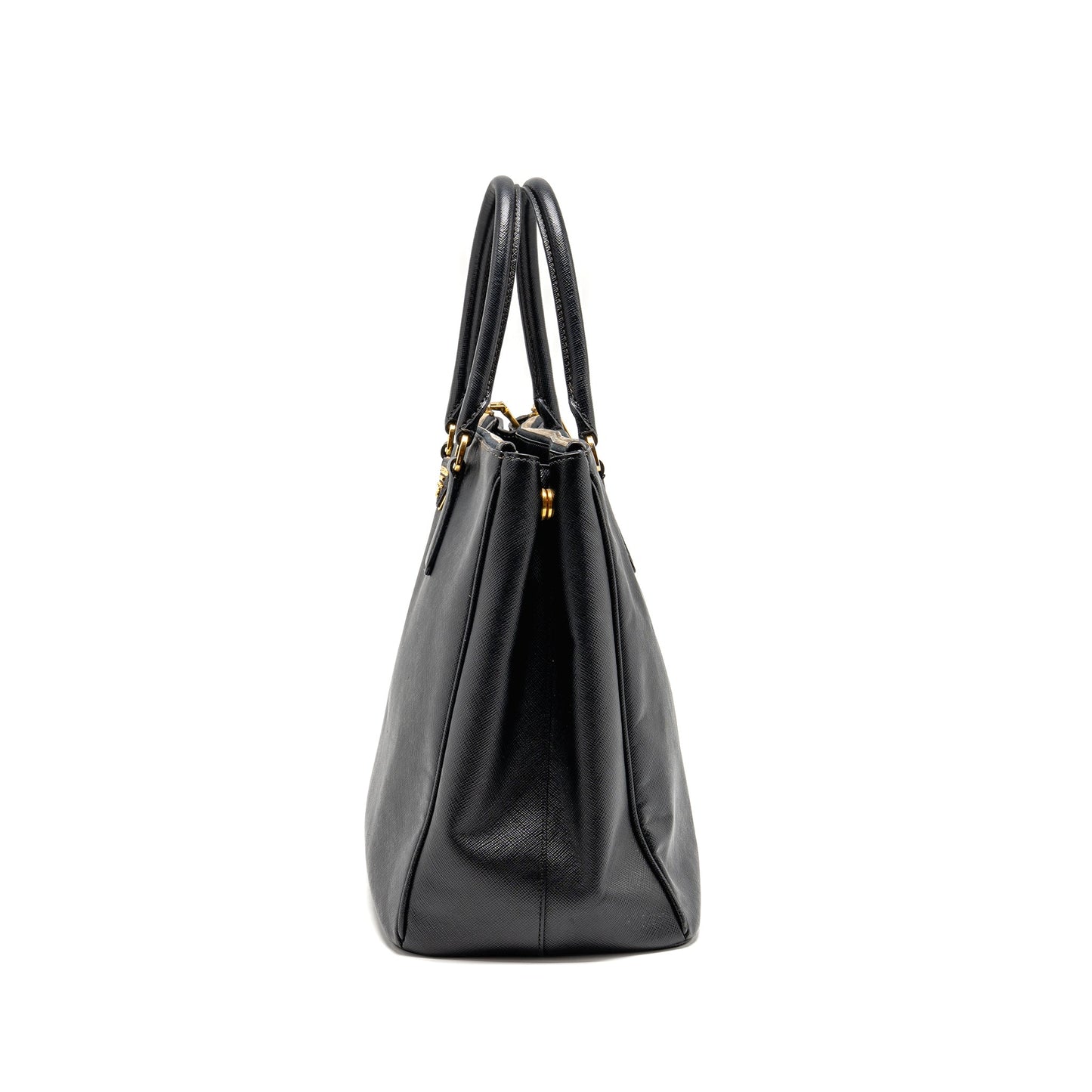 Prada Saffiano Tote Bag Calfskin black GHW