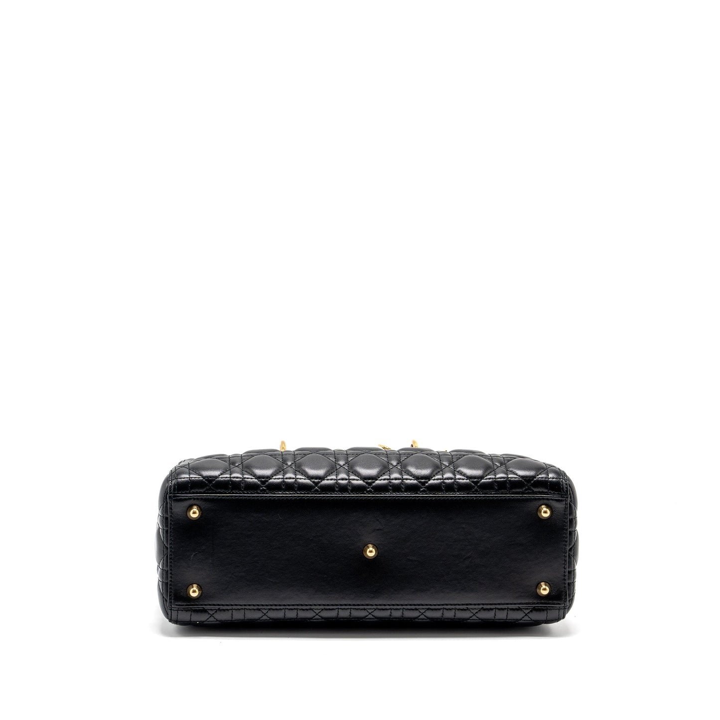 Dior Large Lady Dior Lambskin Black GHW