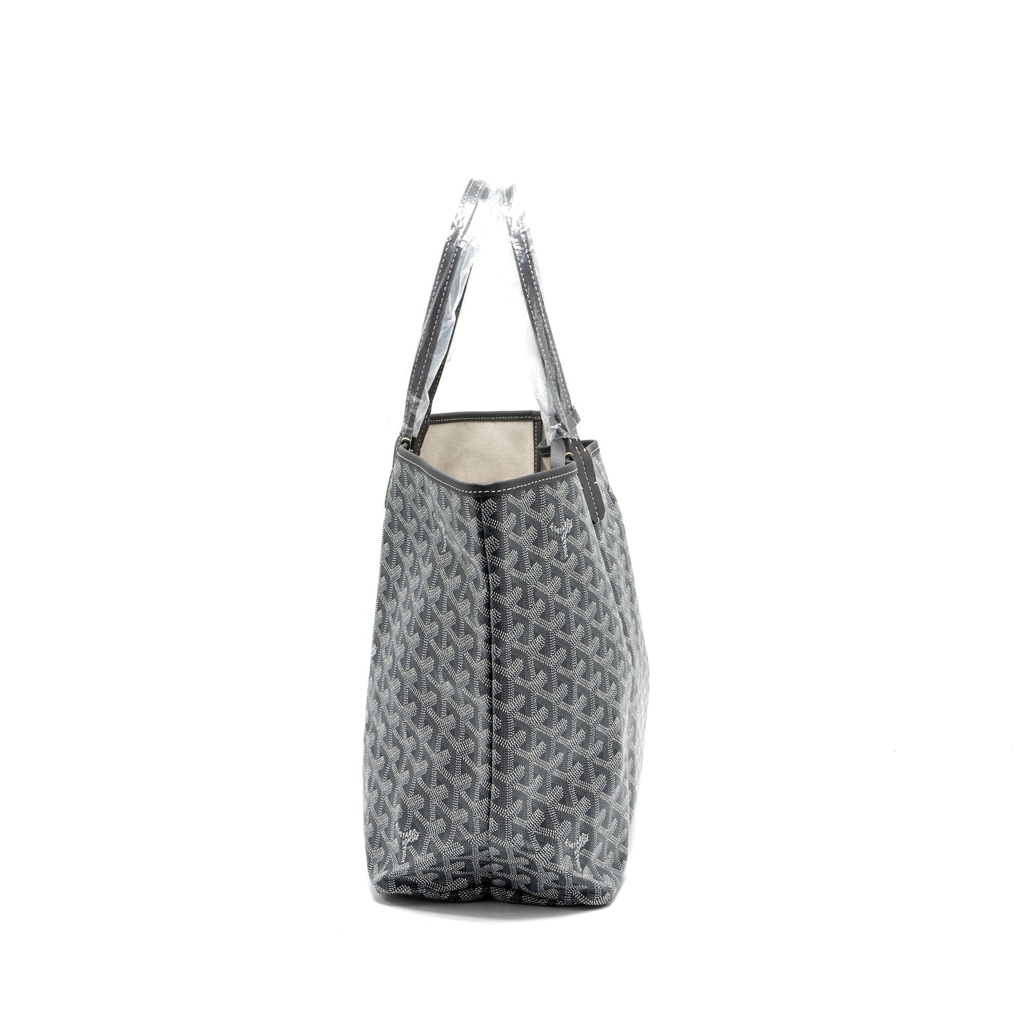 Goyard Saint Louis PM tote bag goyardline canvas / leather grey SHW