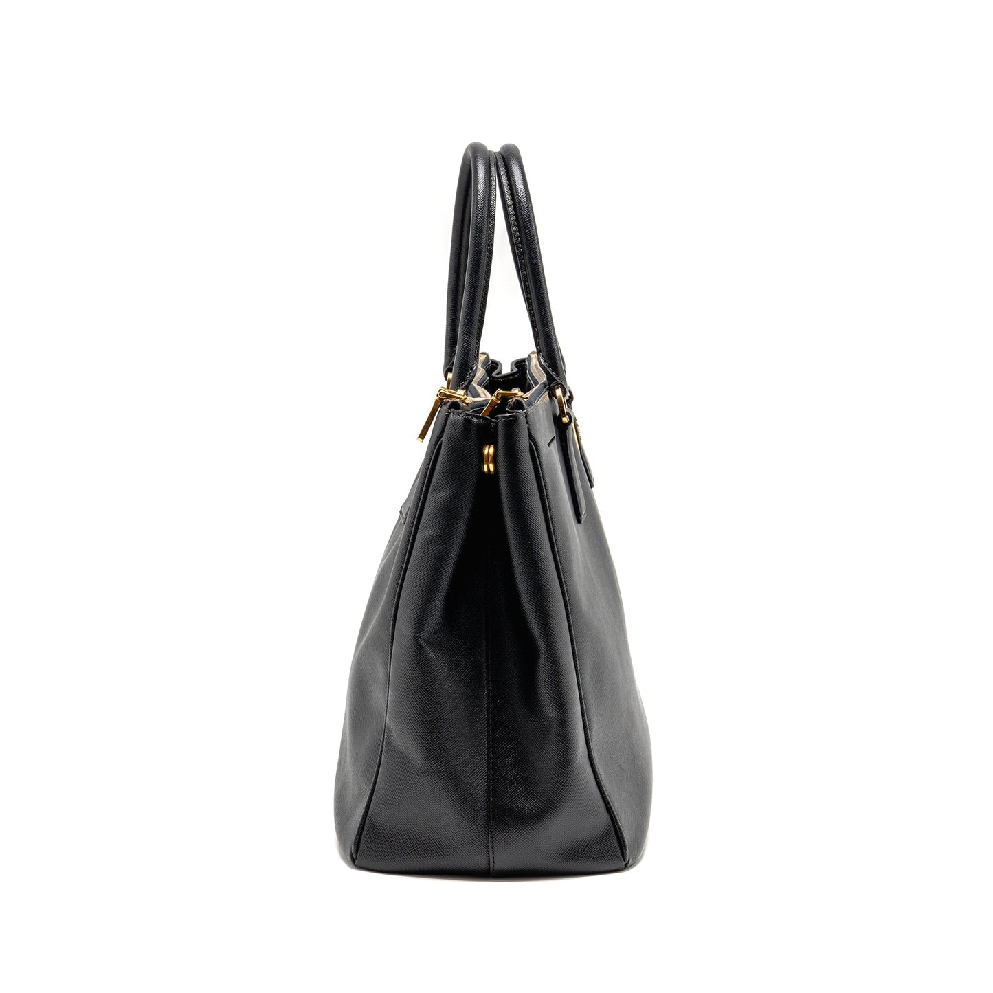 Prada Saffiano Tote Bag Calfskin black GHW