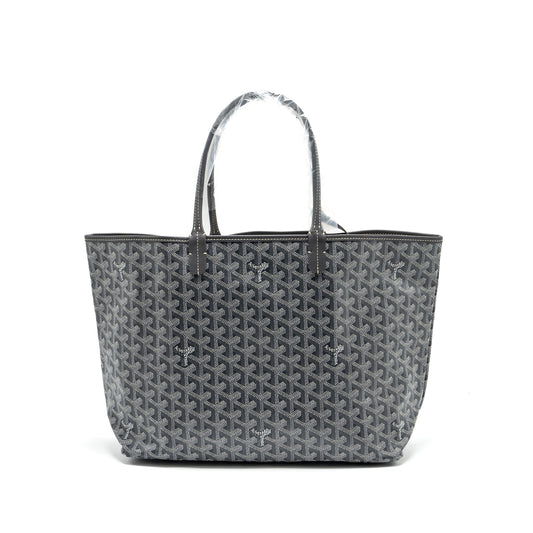 Goyard Saint Louis PM tote bag goyardline canvas / leather grey SHW