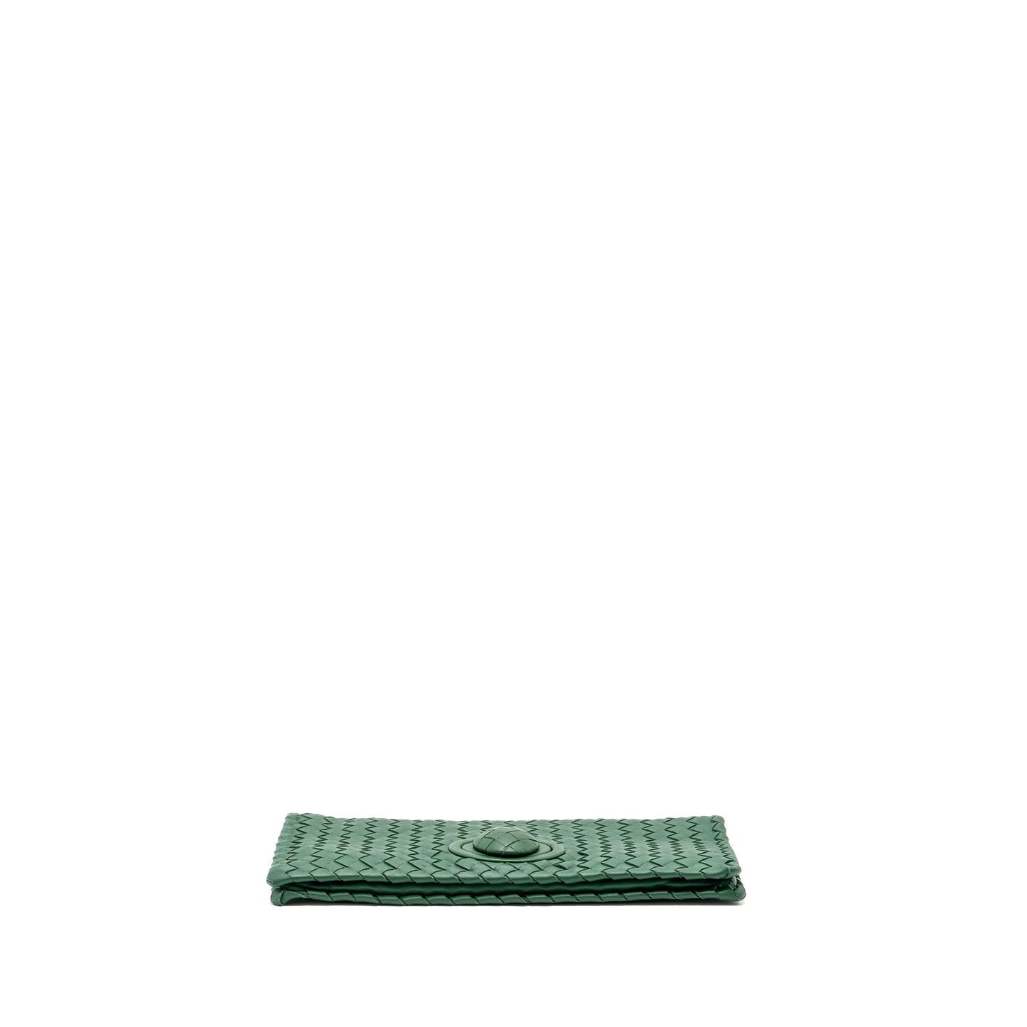Bottega veneta clutch Nappa green Black hardware