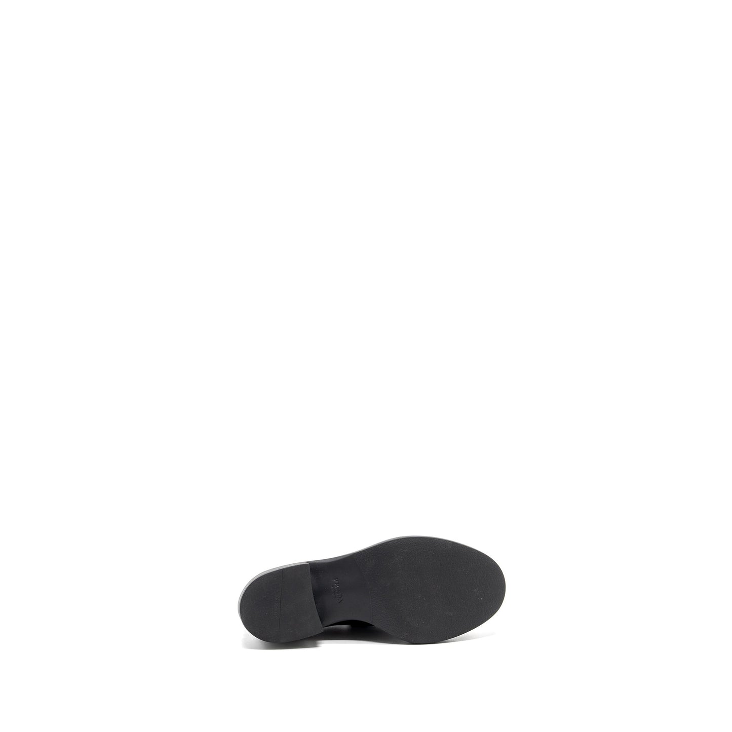 Prada Size 34.5 Loafers Patent Black SHW