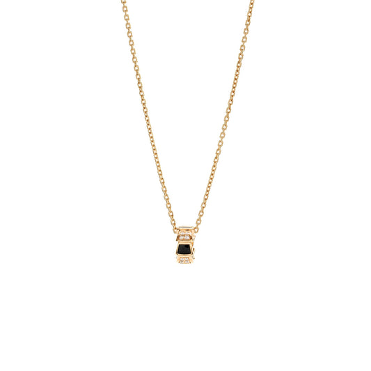 Bvlgari Serpenti Viper Necklace Rose Gold/Onyx/Diamonds