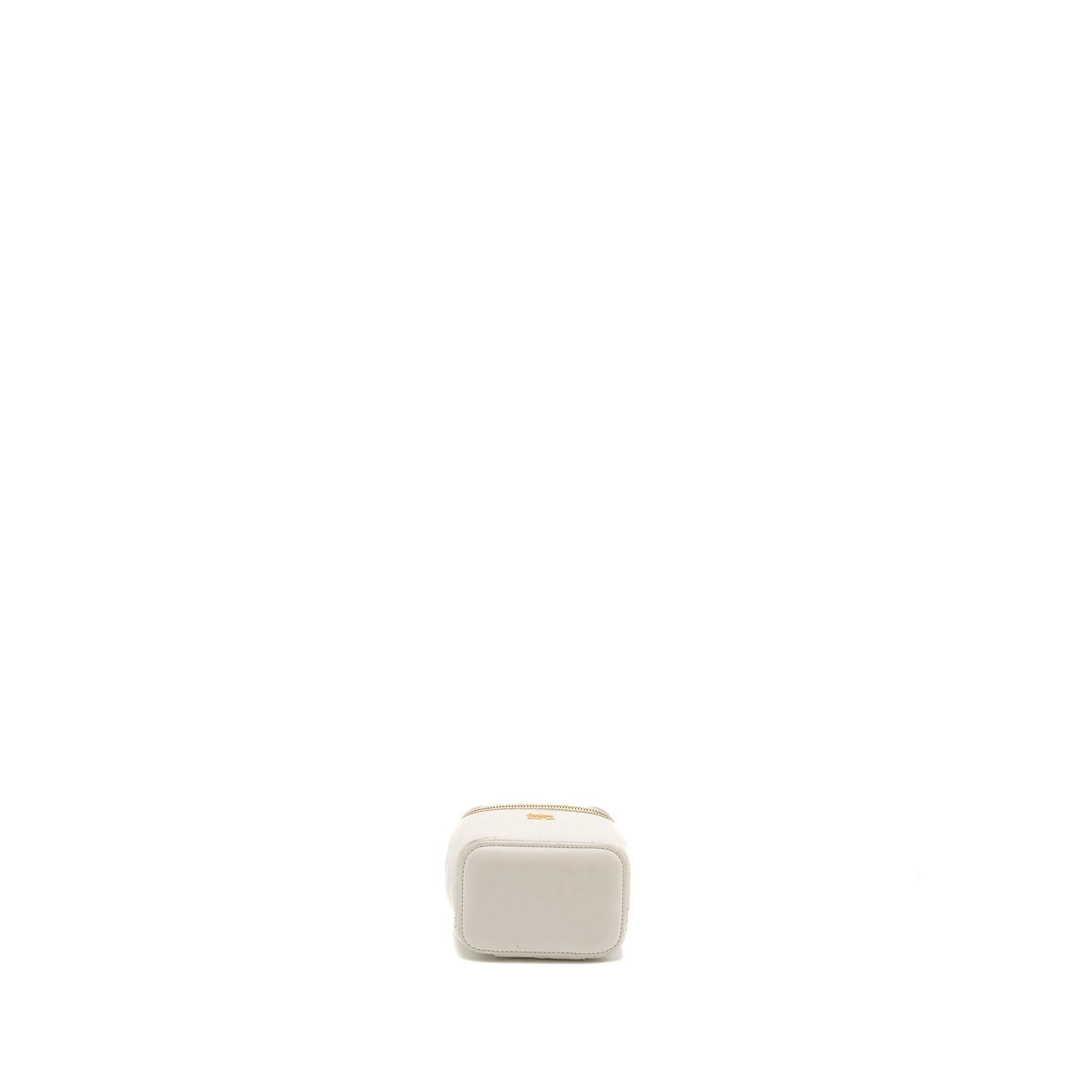 Chanel Pearl Crush Mini Vanity Lambskin White Brushed GHW