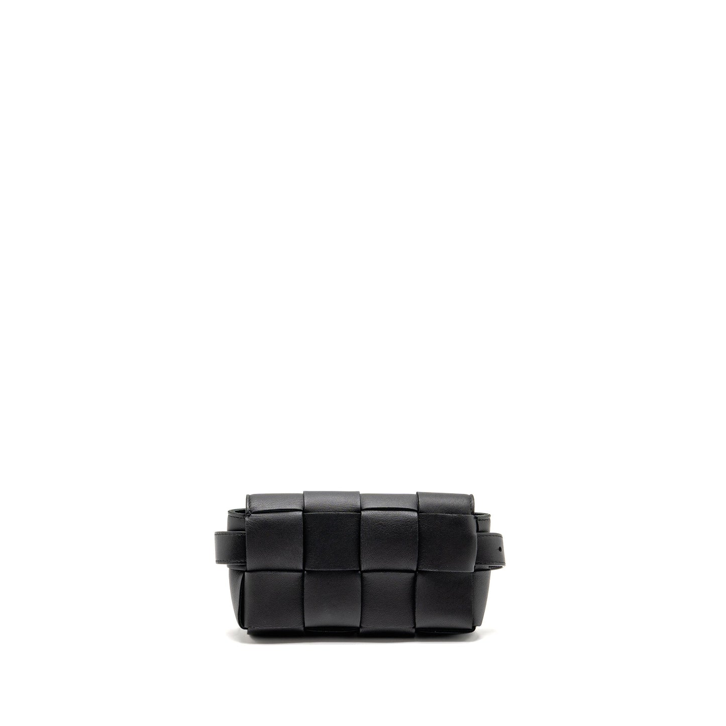 Bottega Veneta Cassette Belt Bag Lambskin Black GHW