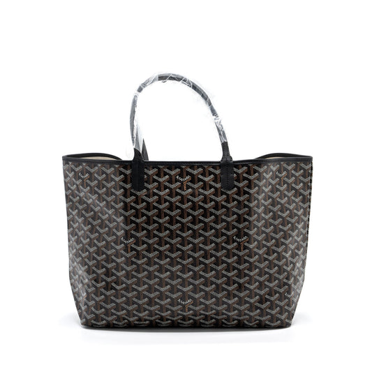 Goyard saint Louis PM tote bag goyardine canvas black /multicolured SHW