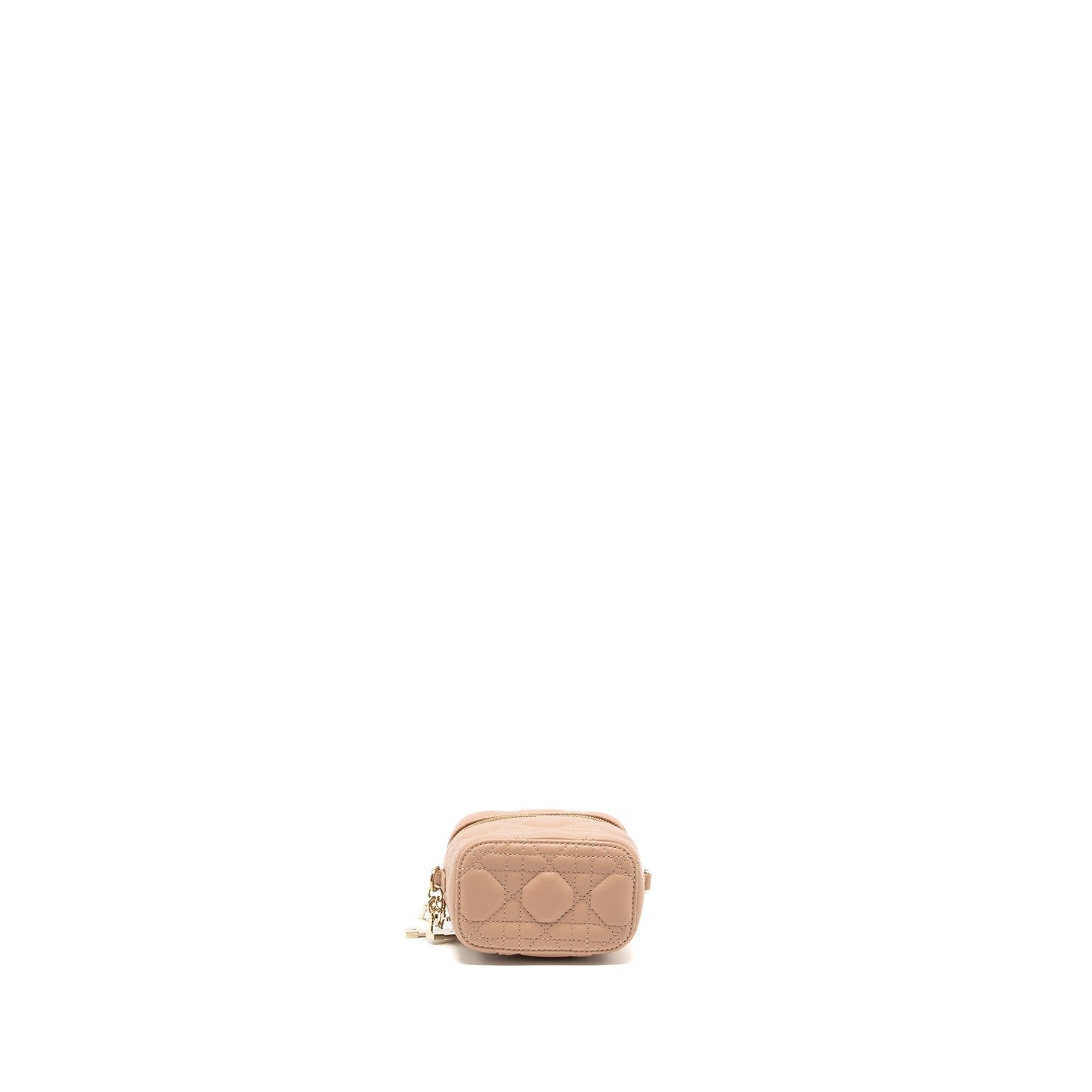 Dior Micro Lady Dior Vanity Case lambskin dark beige LGHW