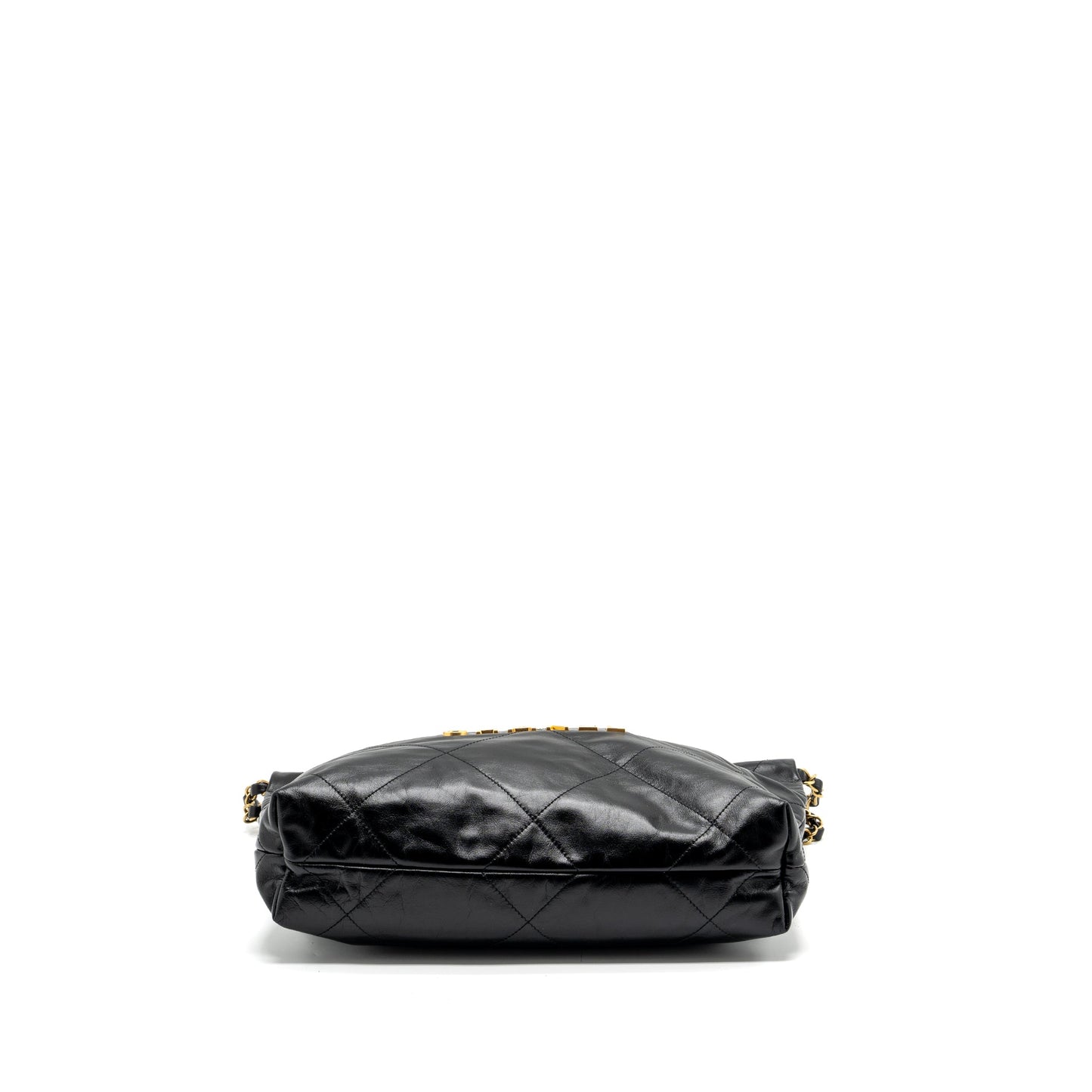 Chanel small 22 bag calfskin black with GHW (microchip)