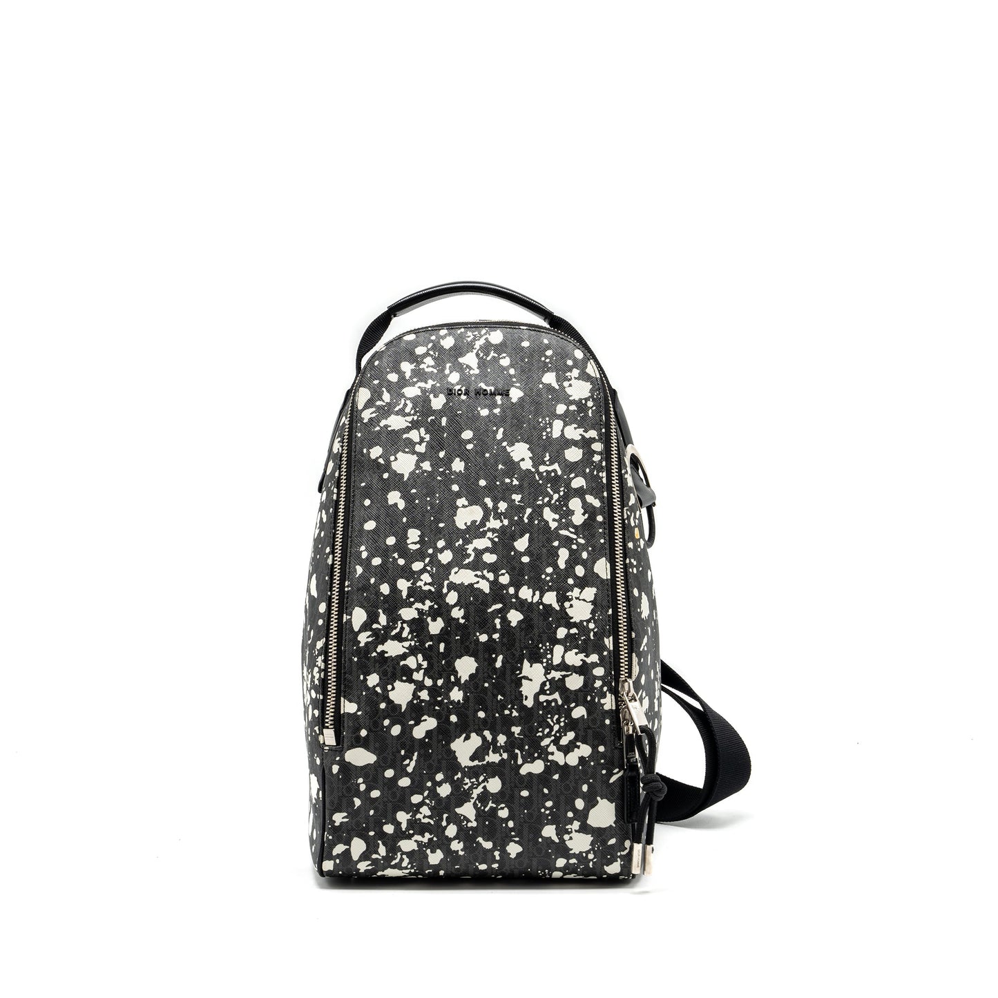 Luxury Dior homme Rider bag canvas multicolour black / grey SHW