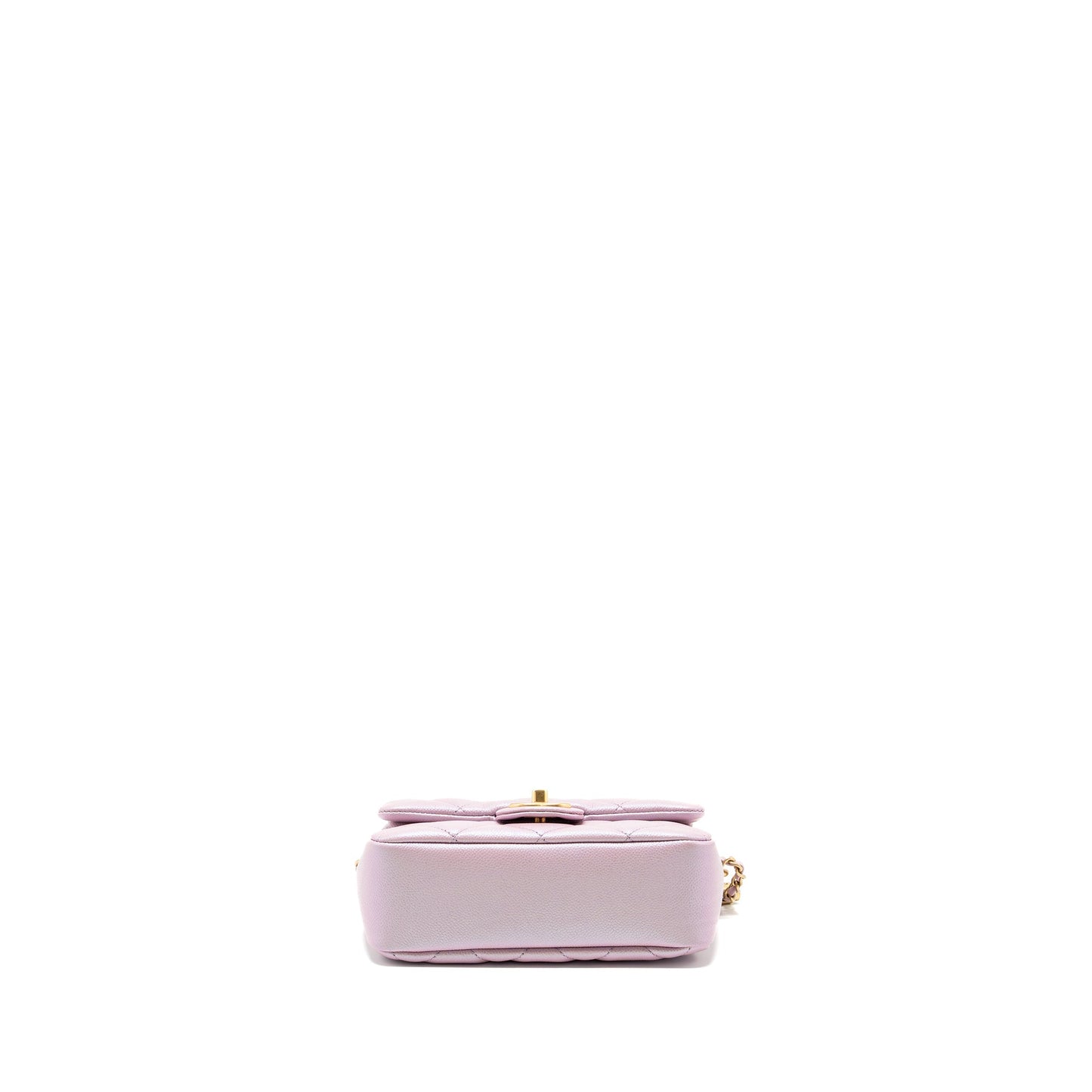 Chanel My Perfect Mini square flap bag caviar pink GHW (microchip)