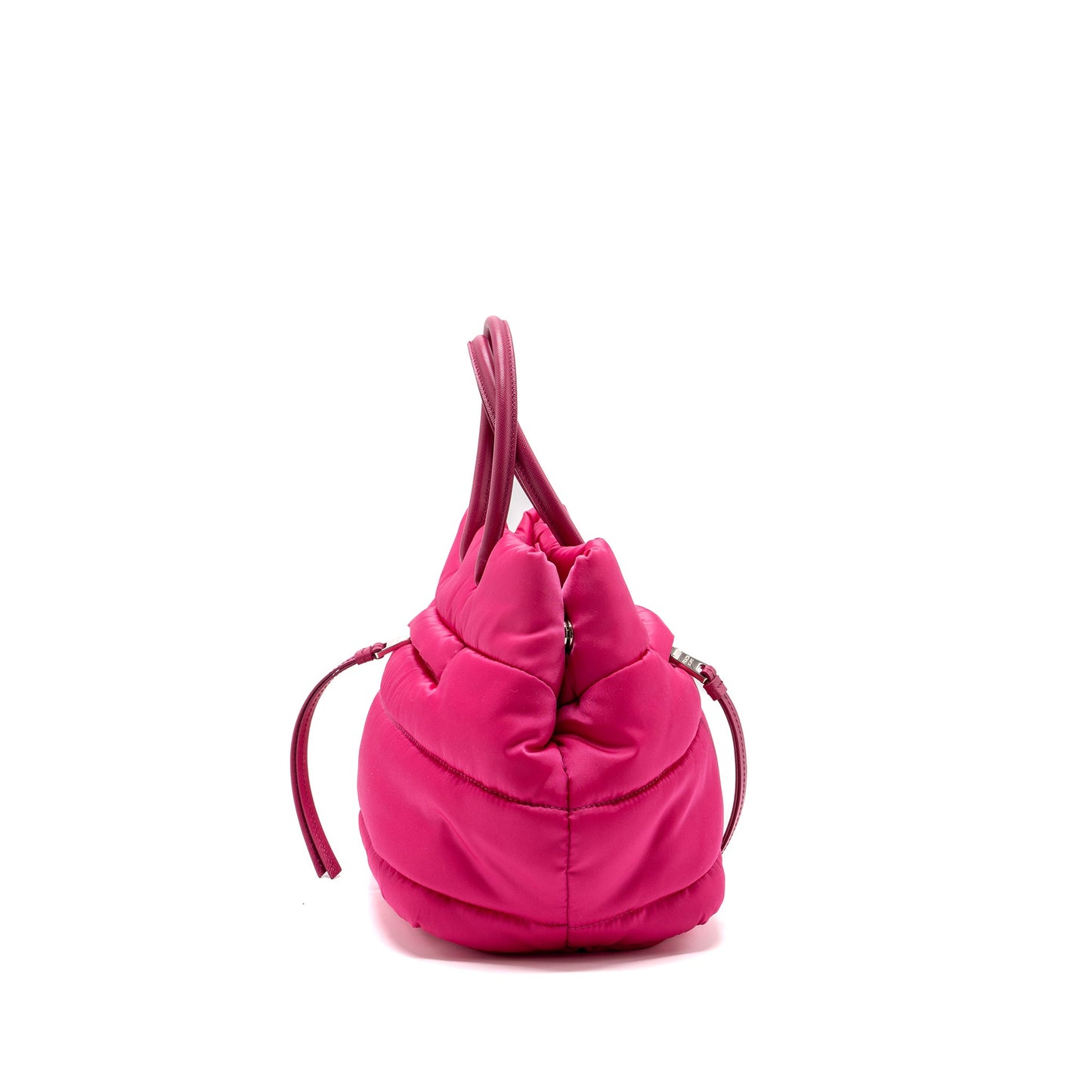 Prada tote bag nylon / leather pink SHW