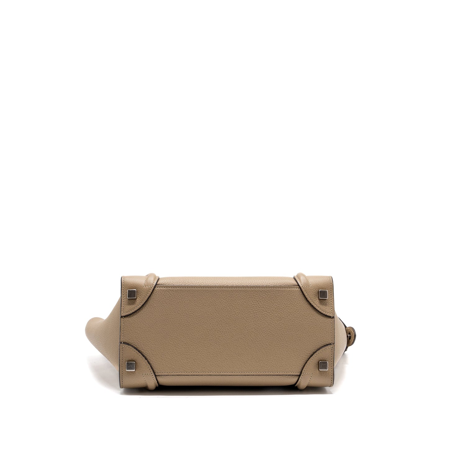 Celine micro luggage bag calfskin dune SHW
