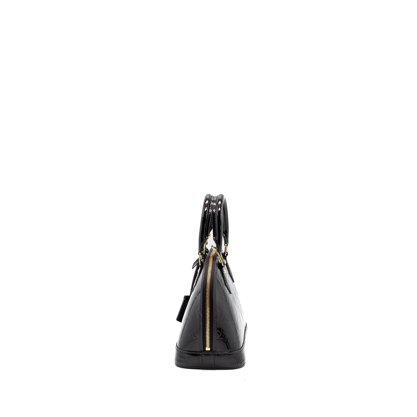 Louis Vuitton Alma BB Monogram Patent Amarante Purple GHW