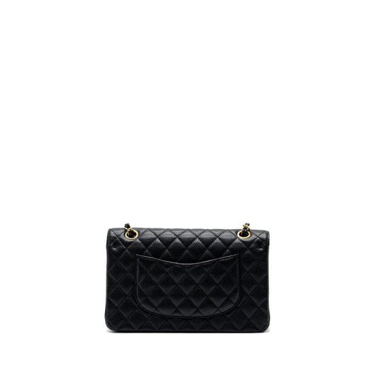 Chanel medium classic double flap bag caviar BLACK GHW