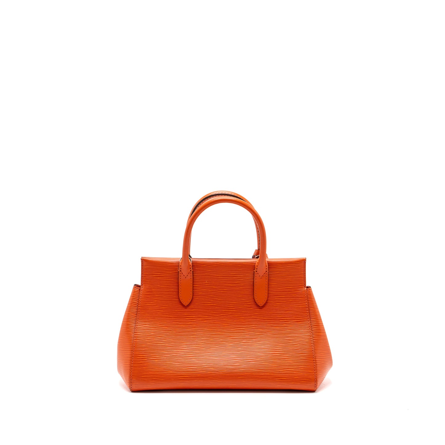 Louis Vuitton top handle tote bag epi orange SHW