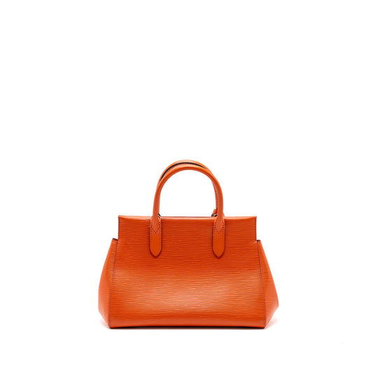 Louis Vuitton top handle tote bag epi orange SHW