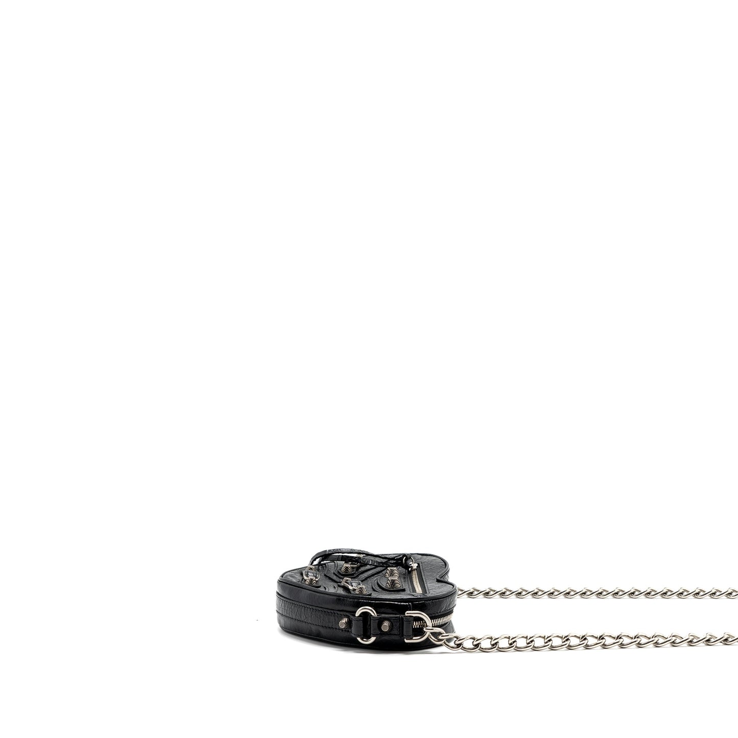 Balenciaga Le Gagole Heart Mini Bag Arena Lambskin Black Ruthenium Hardware