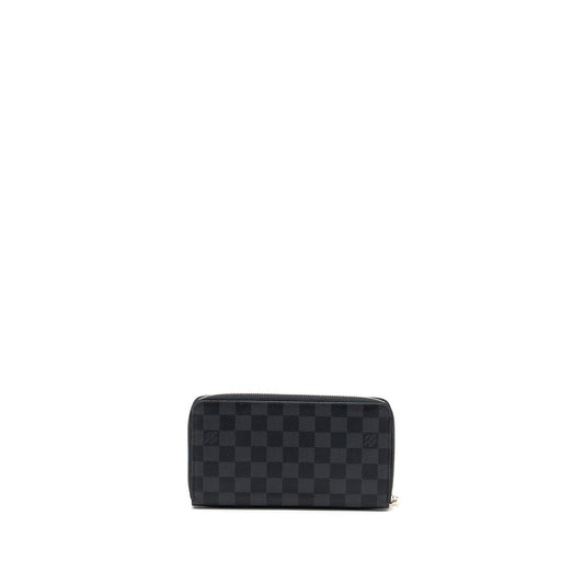 Louis Vuitton Zippy Organiser Damier Graphite Canvas Black SHW